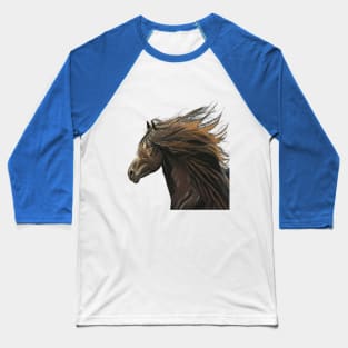 Stunning horse Blaze - equestrian art - horse lover Baseball T-Shirt